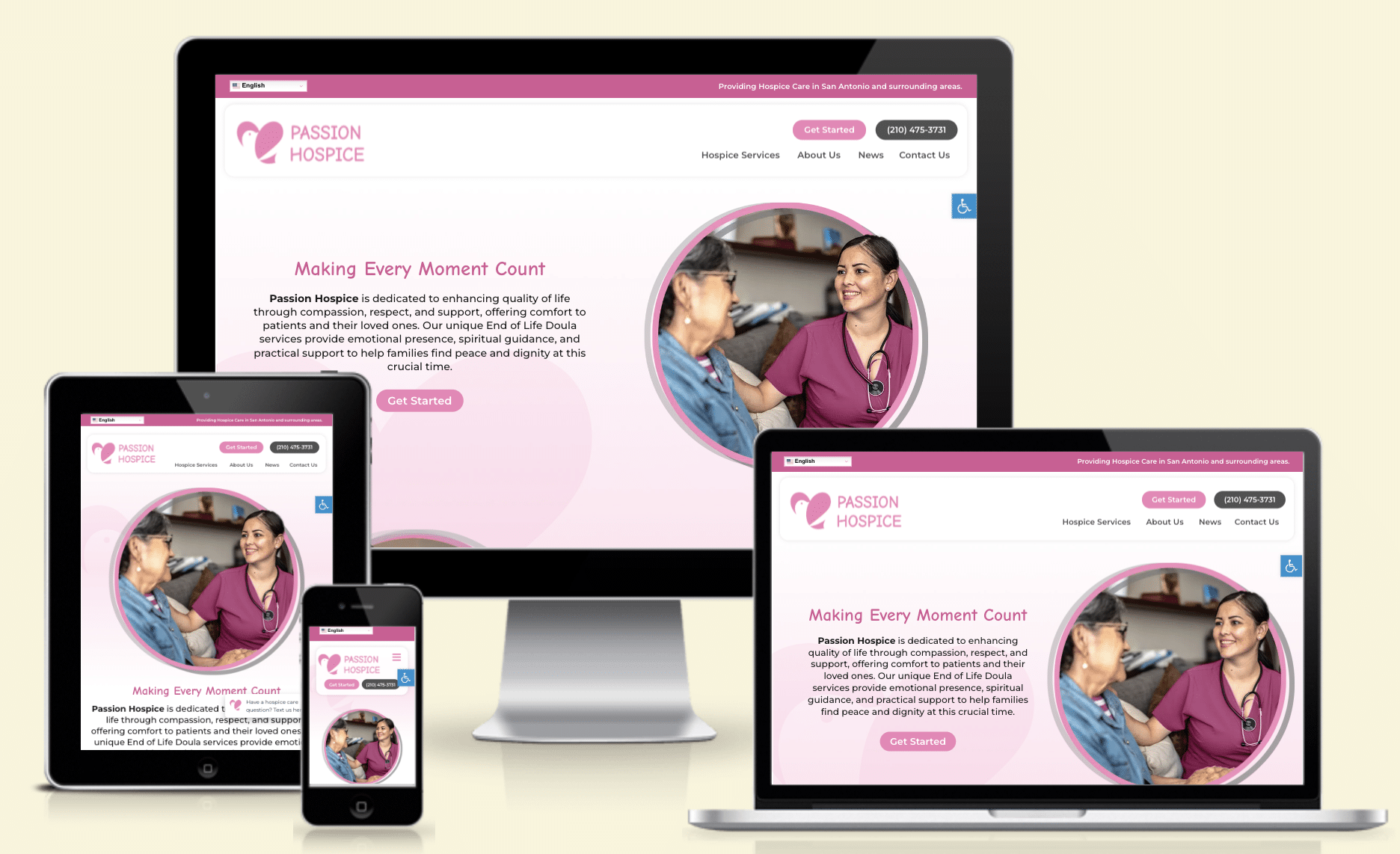 PassionHospice.net new website in collaboration with Approved Senior Network®